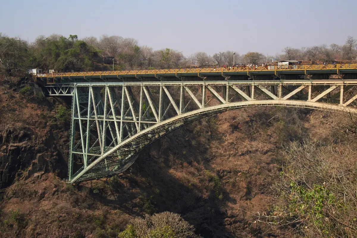 The Victoria Falls Bridge over the Batoka Gorge